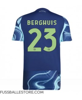 Günstige Ajax Steven Berghuis #23 Auswärtstrikot 2025-26 Kurzarm